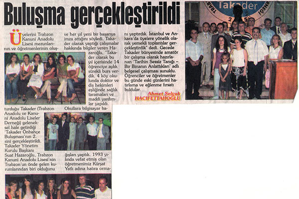 Buluşma Gerçekleştirildi