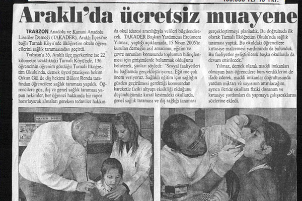 Araklı'da Ücretsiz Muayene