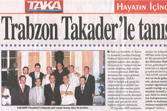 Trabzon TAKADER'le Tanıştı